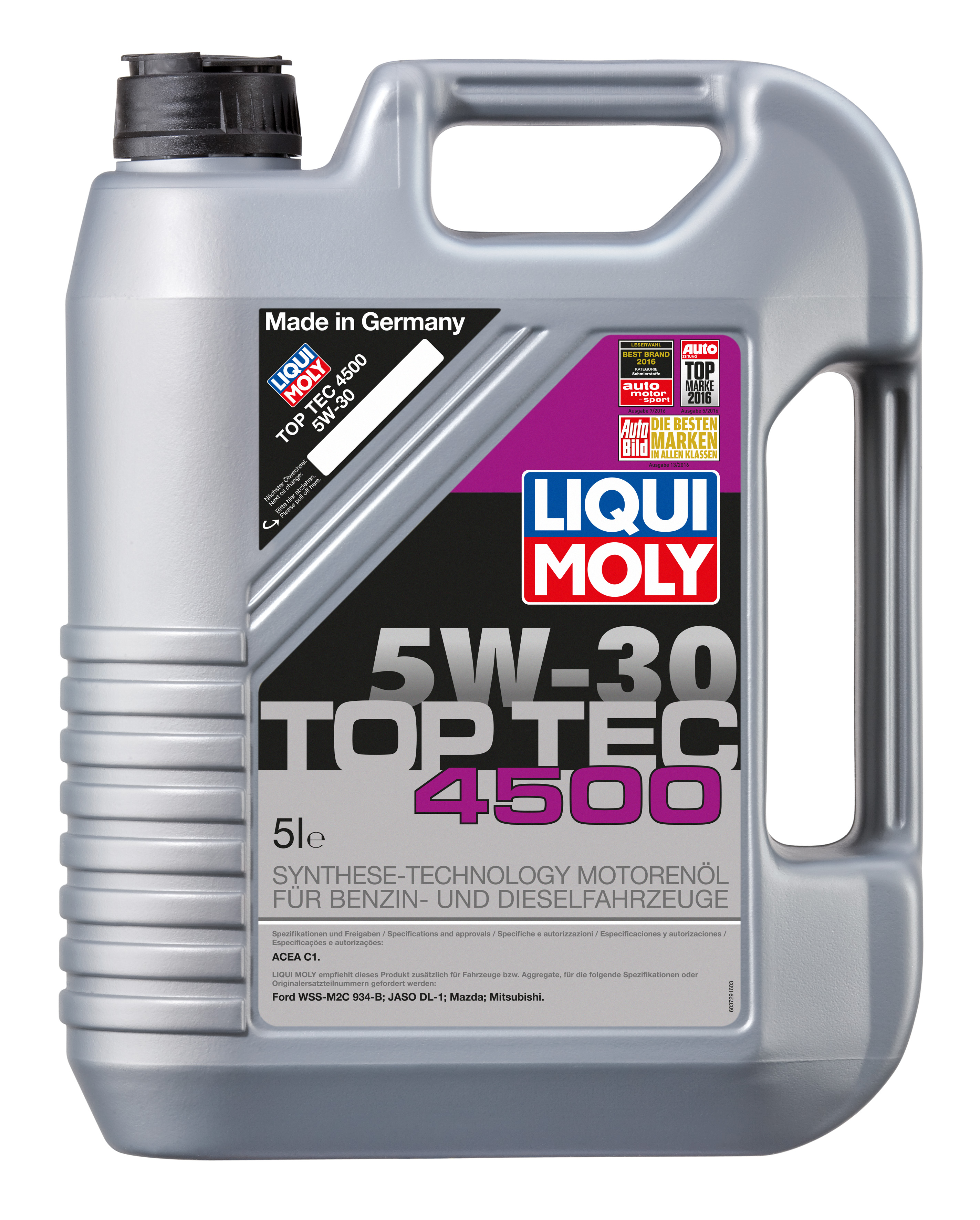 Aceite Liqui Moly 10w40 Semi Sintético 5lts